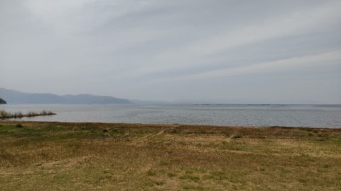 琵琶湖「湖岸緑地　栗見新田」