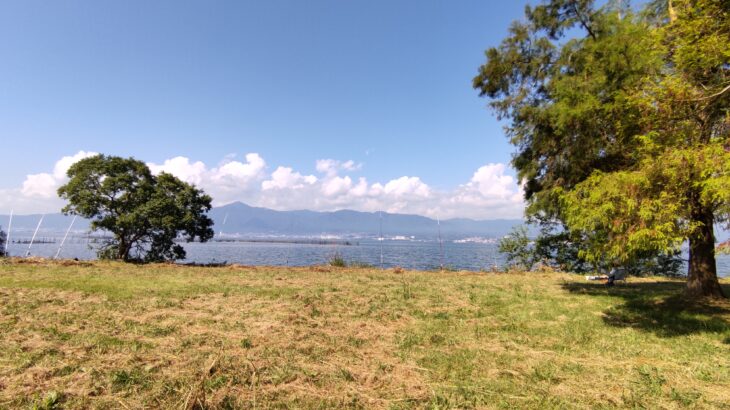 琵琶湖畔のデイキャンプ・バーベキューにオススメの無料スポット「湖岸緑地　津田江-1（北）」